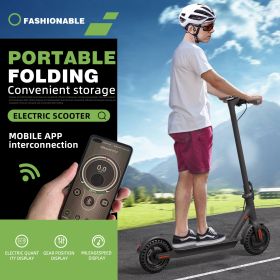 WHOSU J03 PRO Electric Scooter 8.5Tires Up to 17/22 Miles Range 350W Motor  19 MPH Portable Folding Commuting Electric Scooter Adults with Double Brak