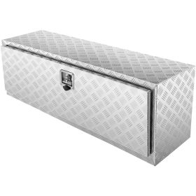 VEVOR Underbody Truck Box, 48"��17"��18" Pickup Storage Box, Heavy Duty Aluminum Diamond Plate Tool Box with Lock and Keys