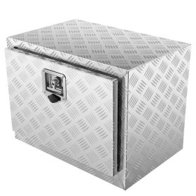 VEVOR Underbody Truck Box, 24"��14"��16" Pickup Storage Box, Heavy Duty Aluminum Diamond Plate Tool Box with Lock and Keys