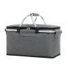 Large Picnic Basket, Insulated Foldable Cooler Bag for Camping Picnic Travel Lunch Bag